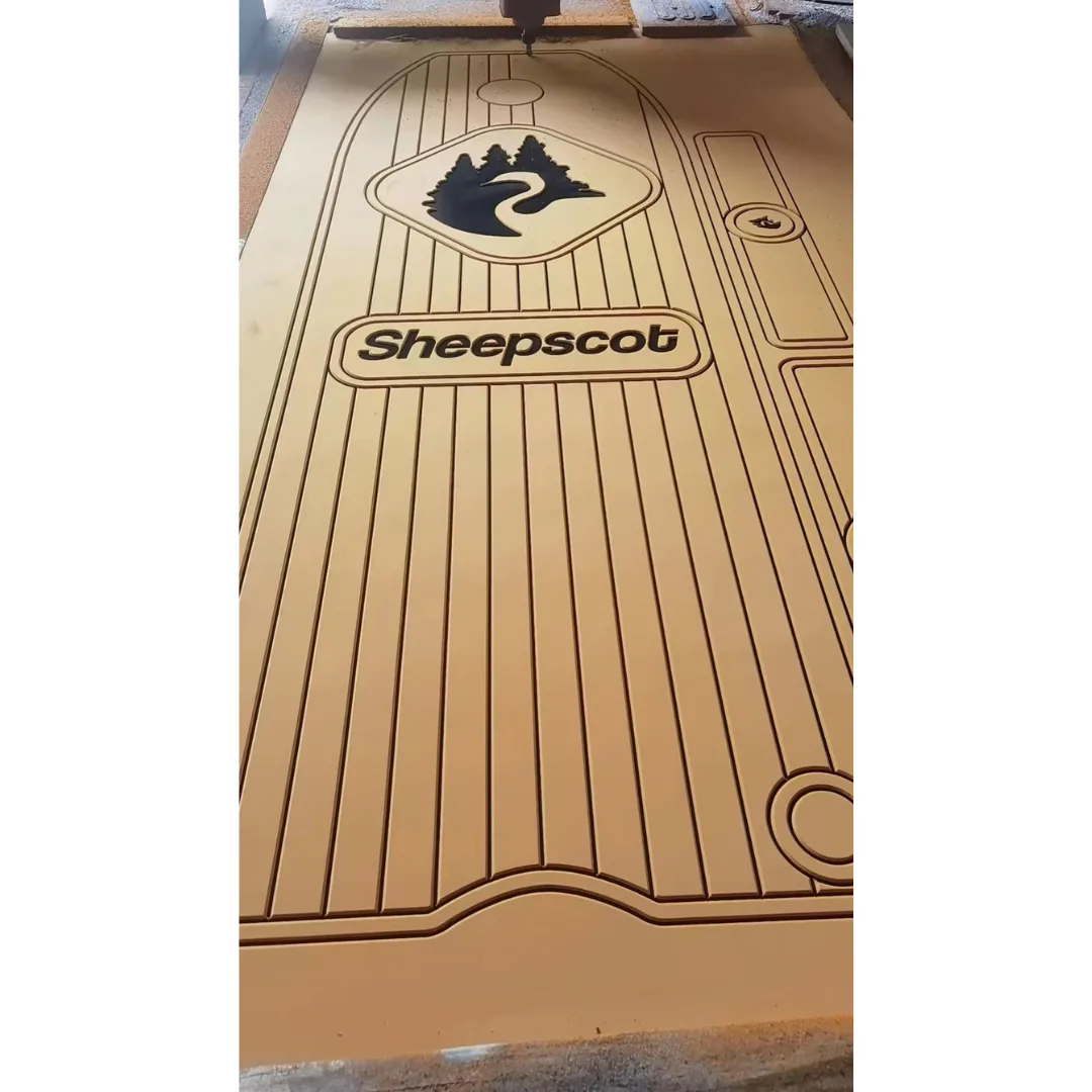 Faux-Teak Deck Pad